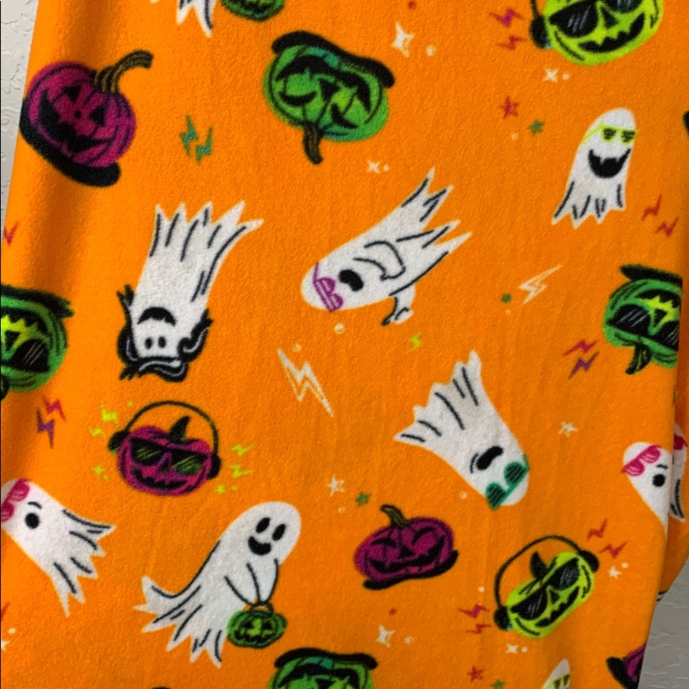 NWT Orange Halloween Themed Pajama Pants - Picture 4 of 5